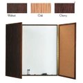 Aarco Aarco Products WP-48 Enclosed Melamine Planning Board Walnut Frame WP-48